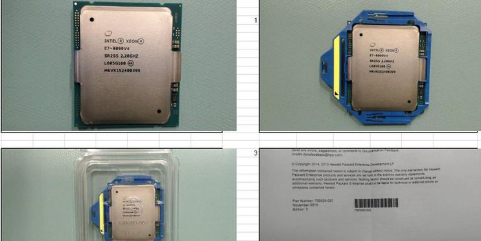 Hewlett Packard Enterprise Intel Xeon E7-8890v4 processor, 24 cores, 2.2GHz clock speed, compatible with Intel Socket R/2011, designed for servers.