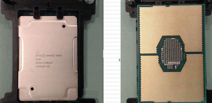 Hewlett Packard Enterprise Intel Xeon Gold 6140 processor, 18 cores, 2.3 GHz clock speed, 24.75 MB L3 cache, FCLGA3647 socket, 140W TDP.