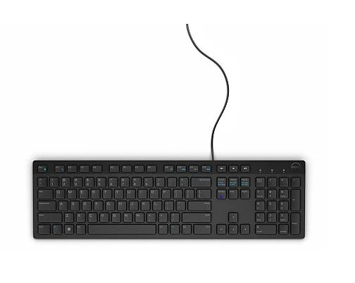 Dell KB216 USB Wired Keyboard, Black, BB, Rusty, FR, Win 11 Primax, EMEA