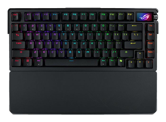 Asus ASUS ROG AZOTH EXTREME 75% Wireless DIY Custom Gaming Keyboard, OLED display, 8000 Hz, 2.4 GHz, Bluetooth, USB, Black