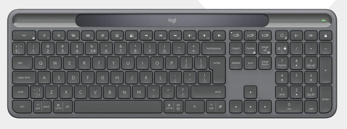 Logitech Signature Slim Solar+ K980 for Business, Graphite, Pan Nordic (Qwerty)