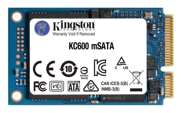 Kingston 1024GB, mSATA, 3D TLC, XTS-AES 256-bit, 7 g