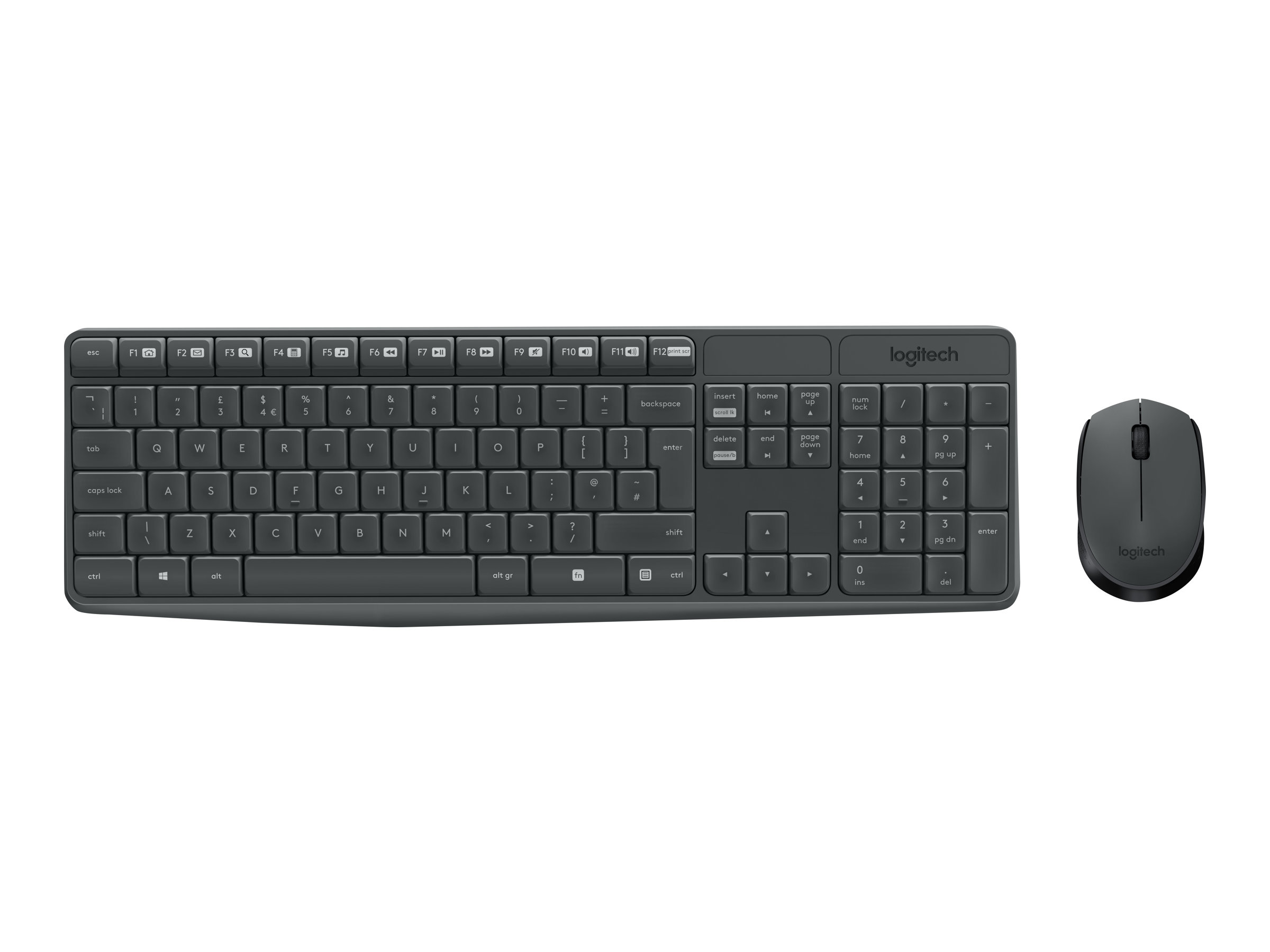 LOGITECH MK235 Keyboard and mouse set wireless 2.4 GHz Nordic (PAN)