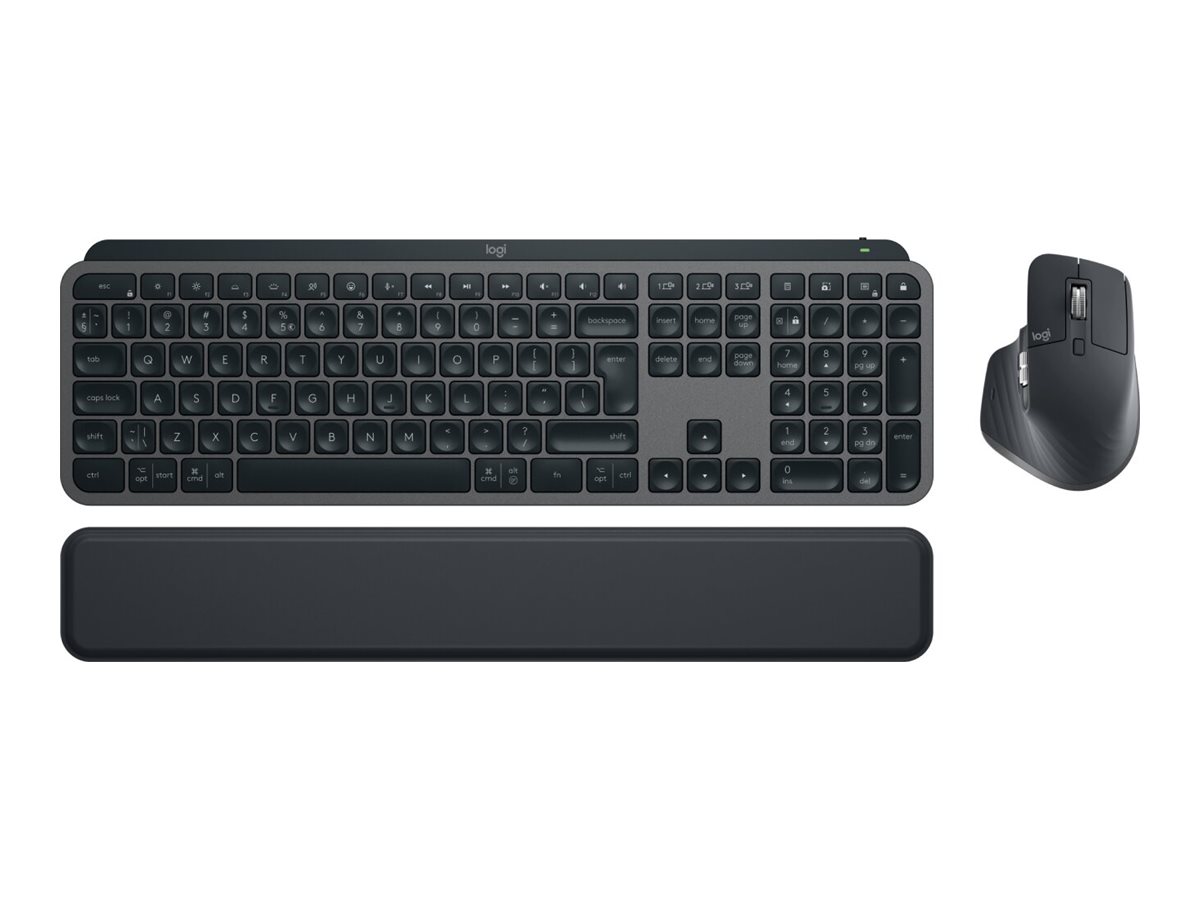 LOGITECH MX Keys S Combo Keyboard and mouse set backlit wireless Bluetooth LE Danish/Finnish/Norwegian/Swedish (PAN)