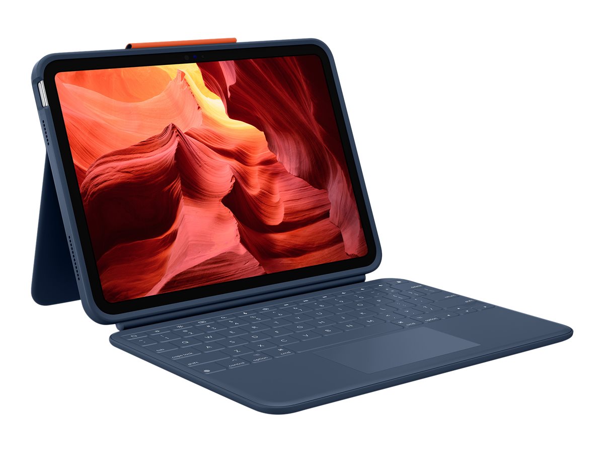 LOGITECH Rugged Combo 4 Touch for iPad 10th gen - CLASSIC BLUE - PAN