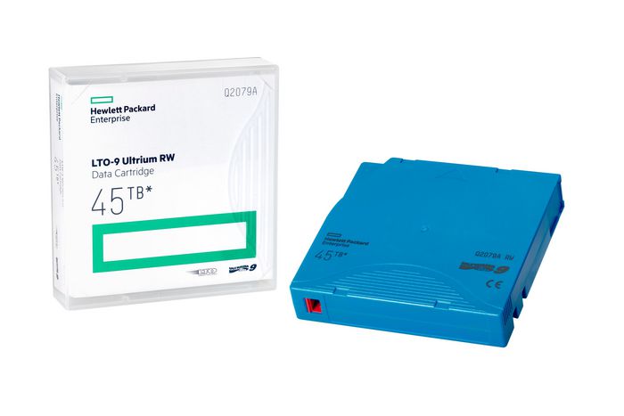 Hewlett Packard Enterprise LTO-9 Ultrium 45TB RW Non Custom Labeled 20 Data Cartridges with Cases