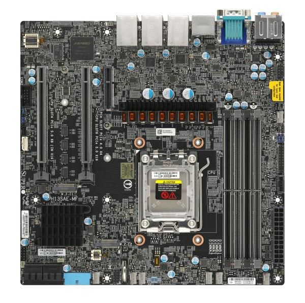 Supermicro Socket AM5, AMD B650 Chipset, 4 x DDR4-SDRAM up to 192GB, LAN, 2 x RJ-45, 4 x SATA III, AMI, Micro ATX