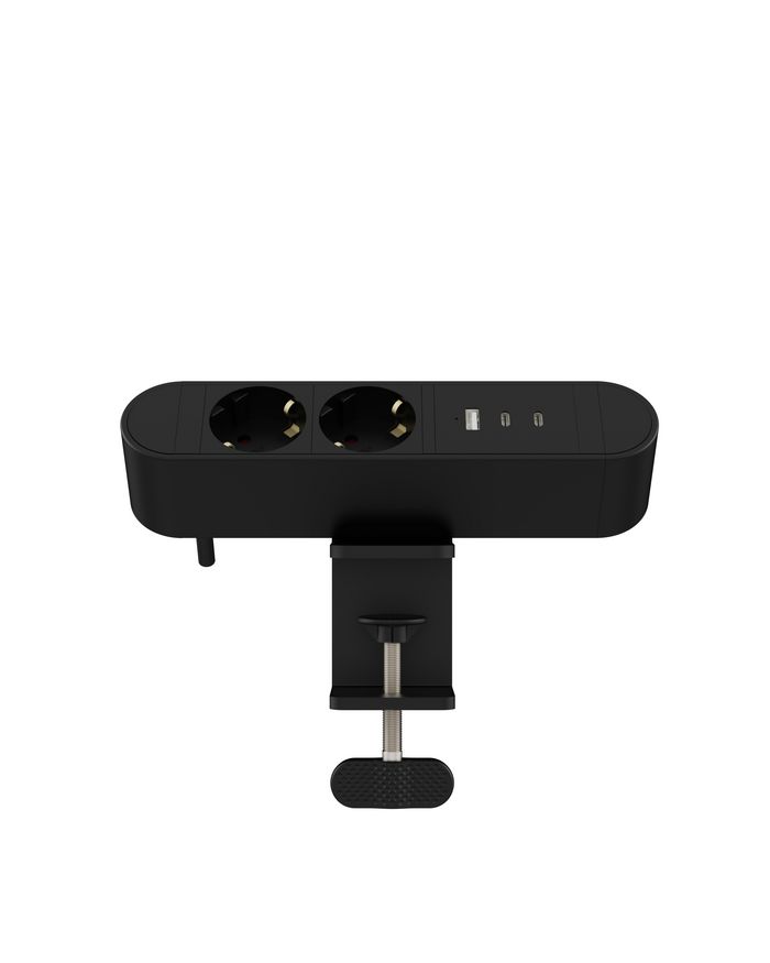 MicroConnect Multi Desktop Power Socket 2 Ways Schuko, 1 x USB-A, 2 x USB-C, 30W, 1,8m