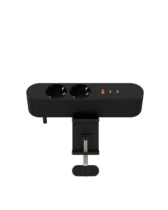 MicroConnect Multi Desktop Power Socket 2 Ways Schuko, 1 x USB-A, 2 x USB-C, 67W, 1,8m