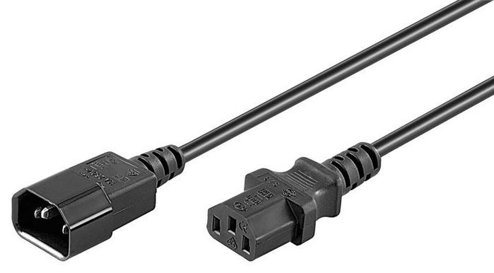 MicroConnect Extension Cord C14 - C13, 1.8m