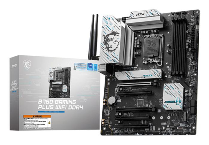 MSI 4x DDR4 5333(OC)MHz, LGA 1700, Wifi DDR4, ATX, B760, PCIe 4.0 slot, Lightning Gen 4 x4 M.2, USB 3.2 Gen 2