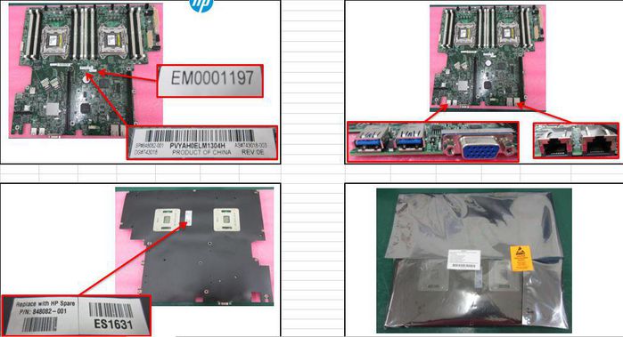 Hewlett Packard Enterprise PCA M/B DL160/180 GEN9