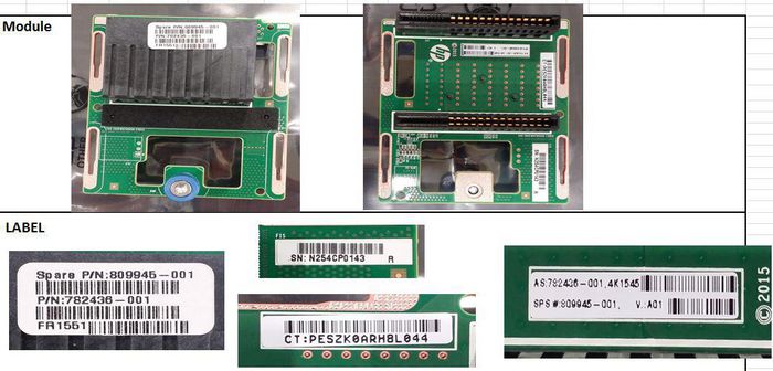 Hewlett Packard Enterprise Power supply backplane board assembly, compatible with HPE Apollo 4200 series, facilitates power distribution.