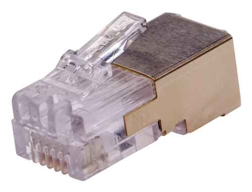 RJ12 PLUG SHIELDED 10 PCS