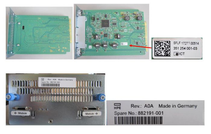 Hewlett Packard Enterprise SPS-3U Expansion Controller for HP/HPE storage systems, designed for StoreEver MSL 3040, includes expansion cable.