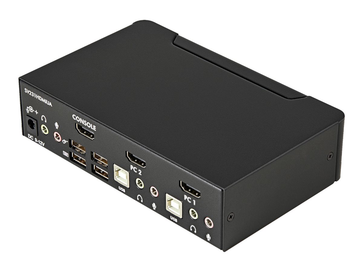 2 Port USB HDMI KVM Switch w/Audio
