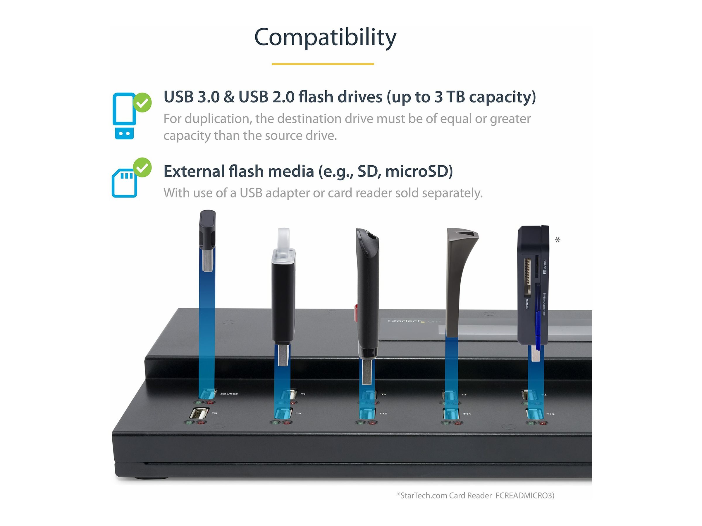 StarTech.com USB Duplicator/Eraser - 1:1