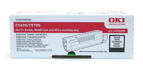 OKI Black Toner Cartridge for C5600/C5700
