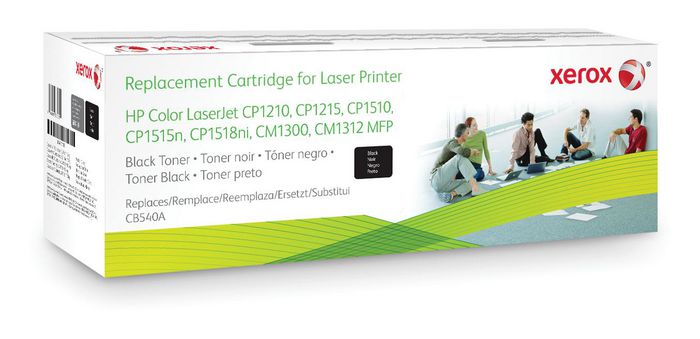 Xerox Black toner cartridge. Equivalent to HP CB540A. Compatible with HP Colour LaserJet CM1312 MFP, Colour LaserJet CM1525, Colour LaserJetCP1515N, Colour LaserJetCP1518N