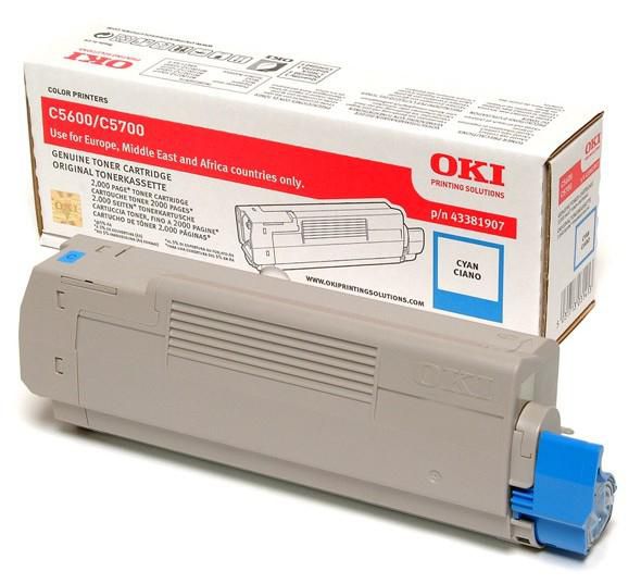 OKI Cyan Toner Cartridge for C5600/C5700
