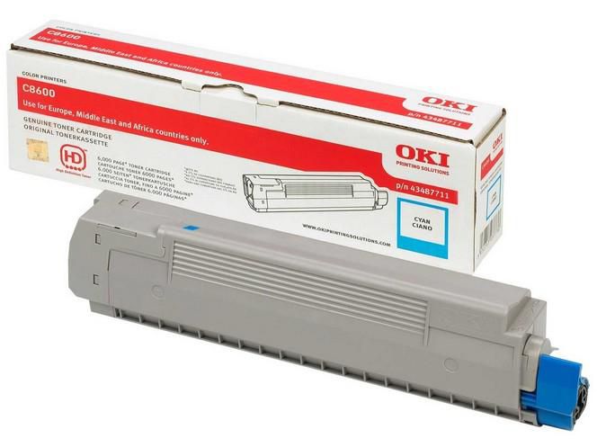 OKI Cyan Toner Cartridge for C8600