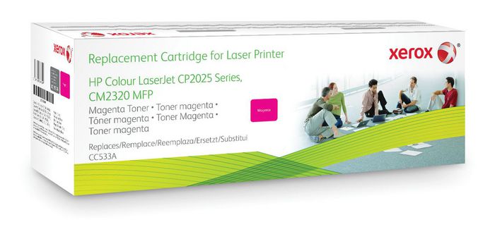 Xerox Magenta toner cartridge. Equivalent to HP CC533A. Compatible with HP Colour LaserJet CM2320 MFP, Colour LaserJet CP2020/CP2025