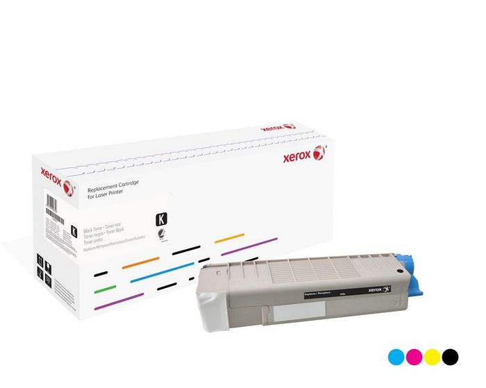 Xerox Yellow toner cartridge. Equivalent to Oki 43872305. Compatible with Oki OKI C5650, OKI C5750