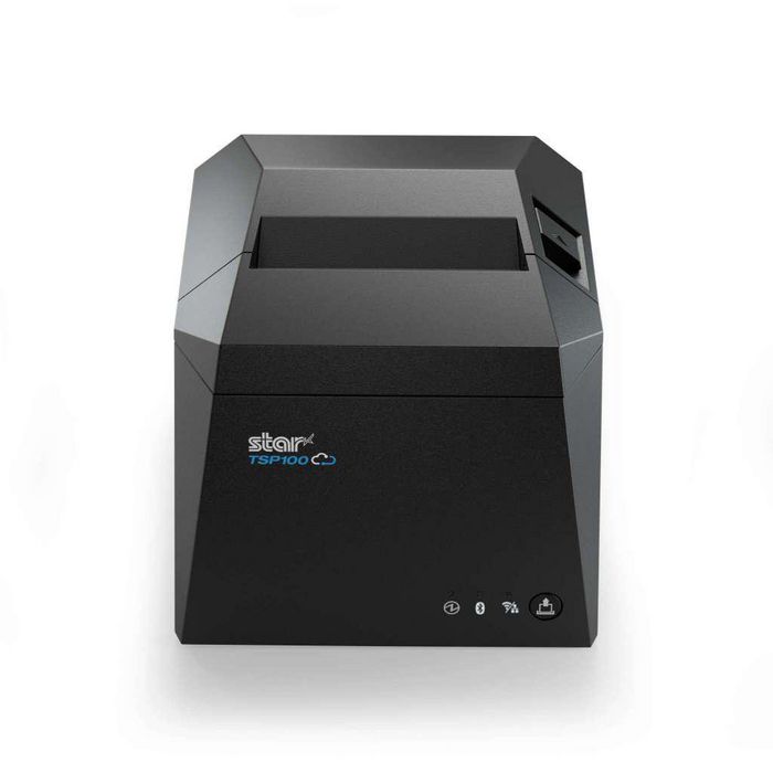 Star Micronics TSP100IV X4 Thermal Receipt Printer, 80mm Wide Paper, 24V DC Internal Power Supply, Autocutter, USB-C, USB-A with AOA Android Data & Charge, Ethernet (LAN), WLAN, Bluetooth, CloudPRNT, Grey Case, UK & EU Version