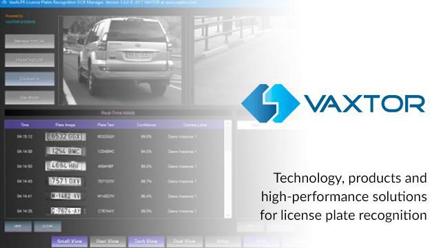 Ernitec Ernitec ALPR on camera license from Vaxtor For Halo Dx & Mercurey Dx