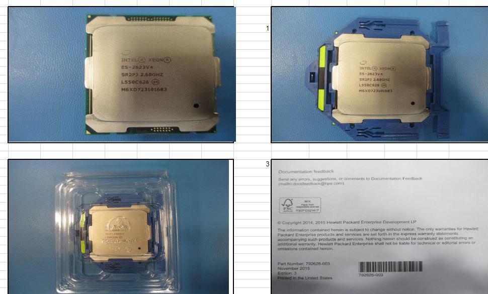 CPU BDW E5-2623 V4 4C 2.6GHZ