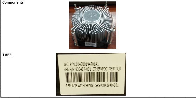 Heatsink ML10 Gen9