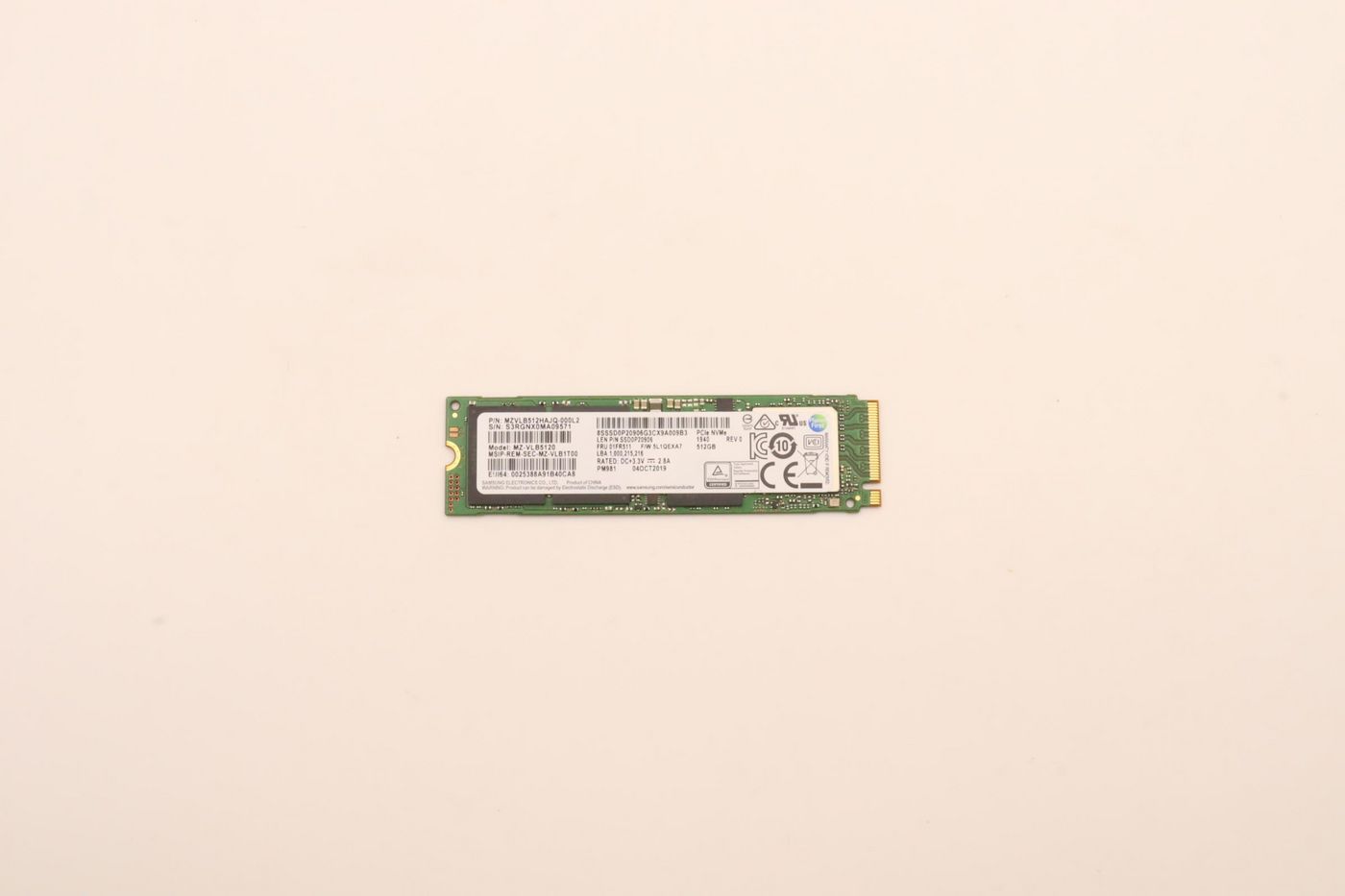 512GB M.2 2280 PCIe NVMe SSD