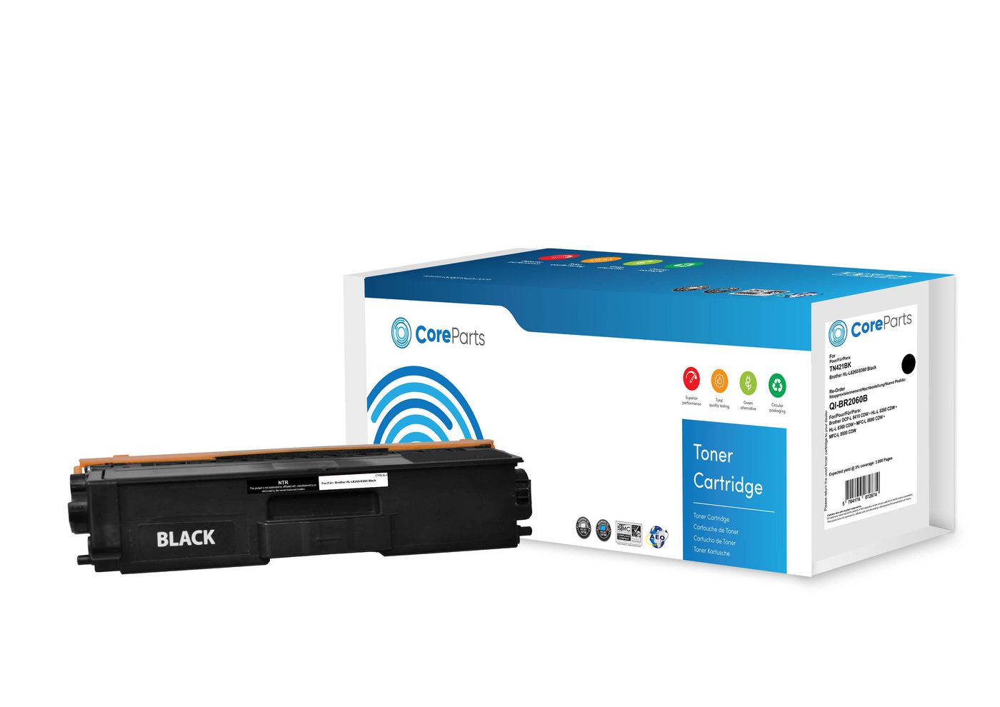 Toner Black TN421K-NTR