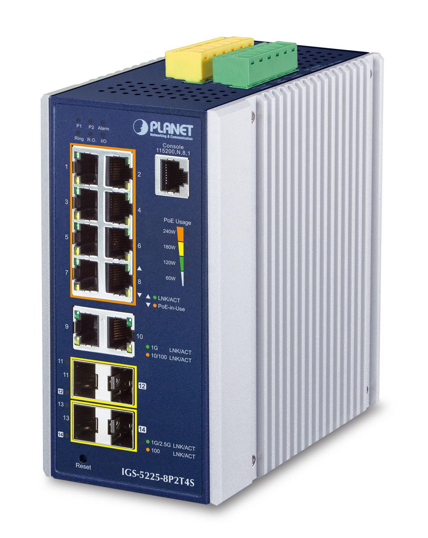IP30 Industrial L2+/L4 8-Port
