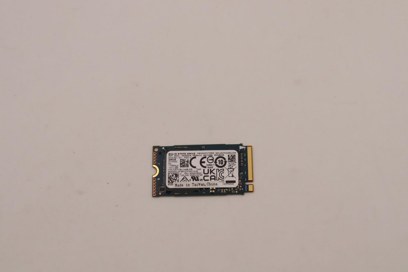 256GB M.2 2242 NVMe SSD