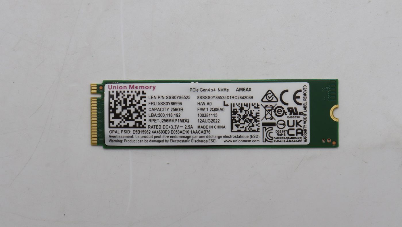 256GB M.2 2280 PCIe 4.0 NVMe
