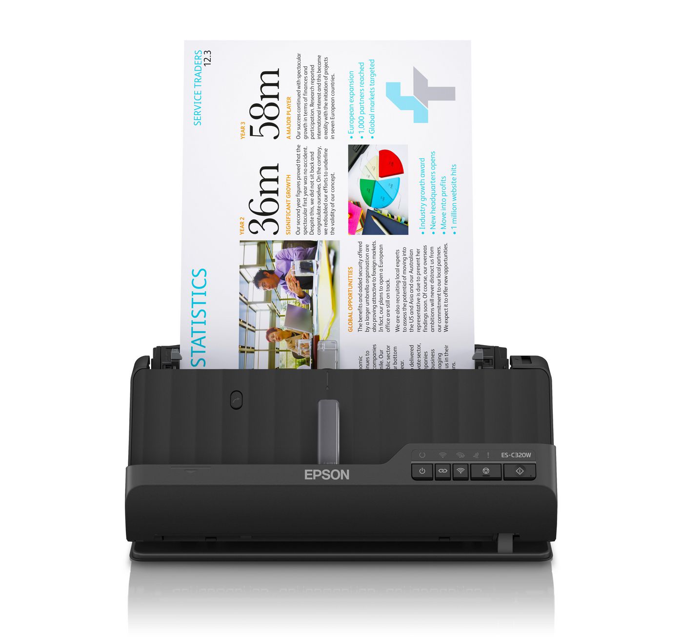 Es-C320W Adf + Sheet-Fed