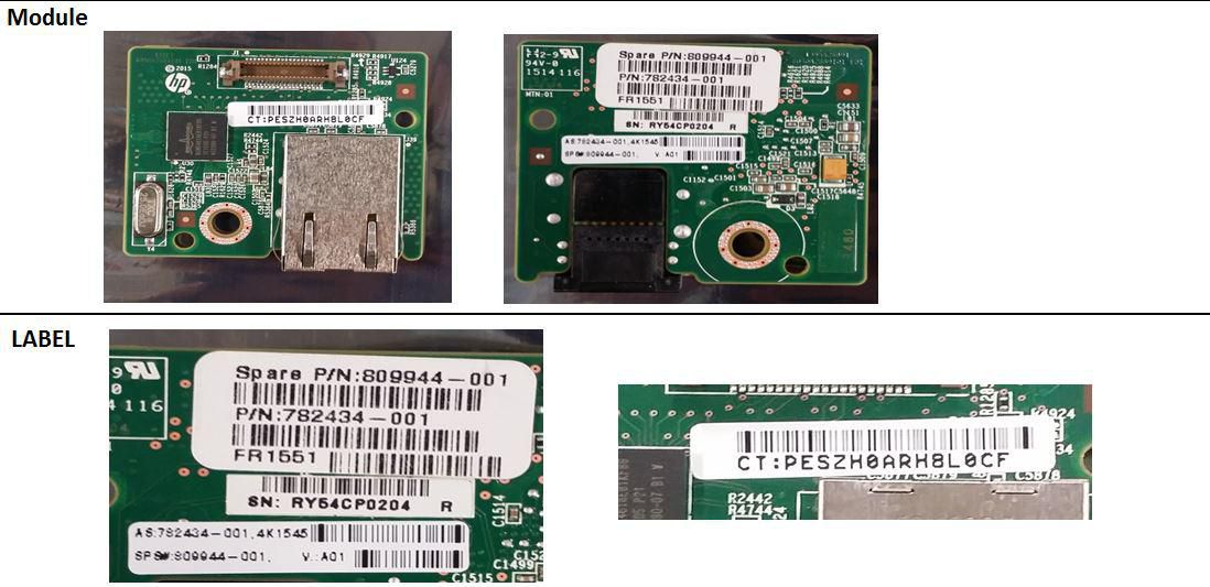 Dedicated iLO NIC module for