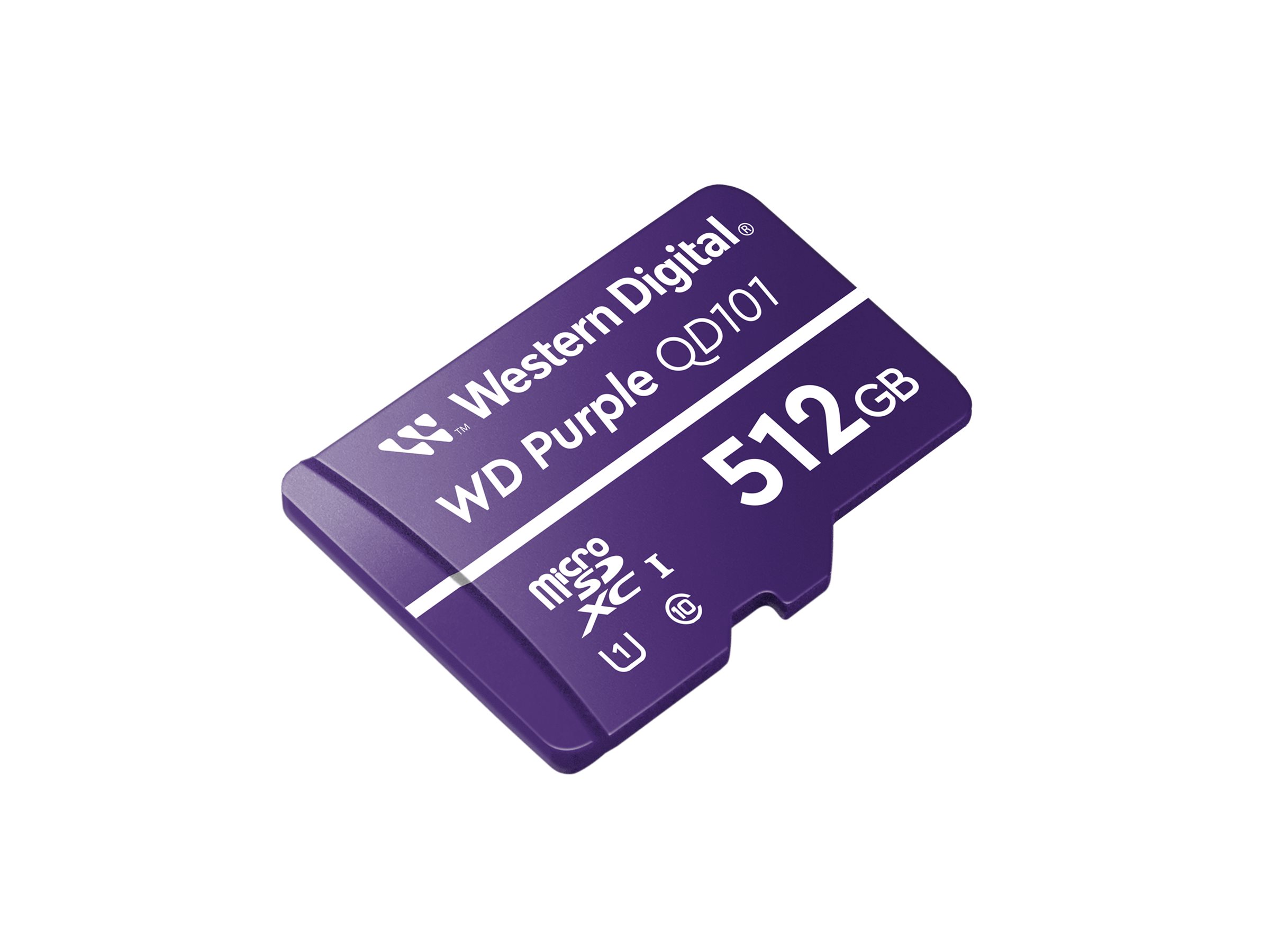 WD Purple 512GB Surveillance microSD XC Class - 10 UHS 1