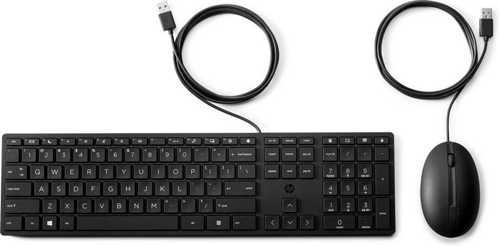 HP USB 320MK Wired Keyboard & Mouse Set - INT