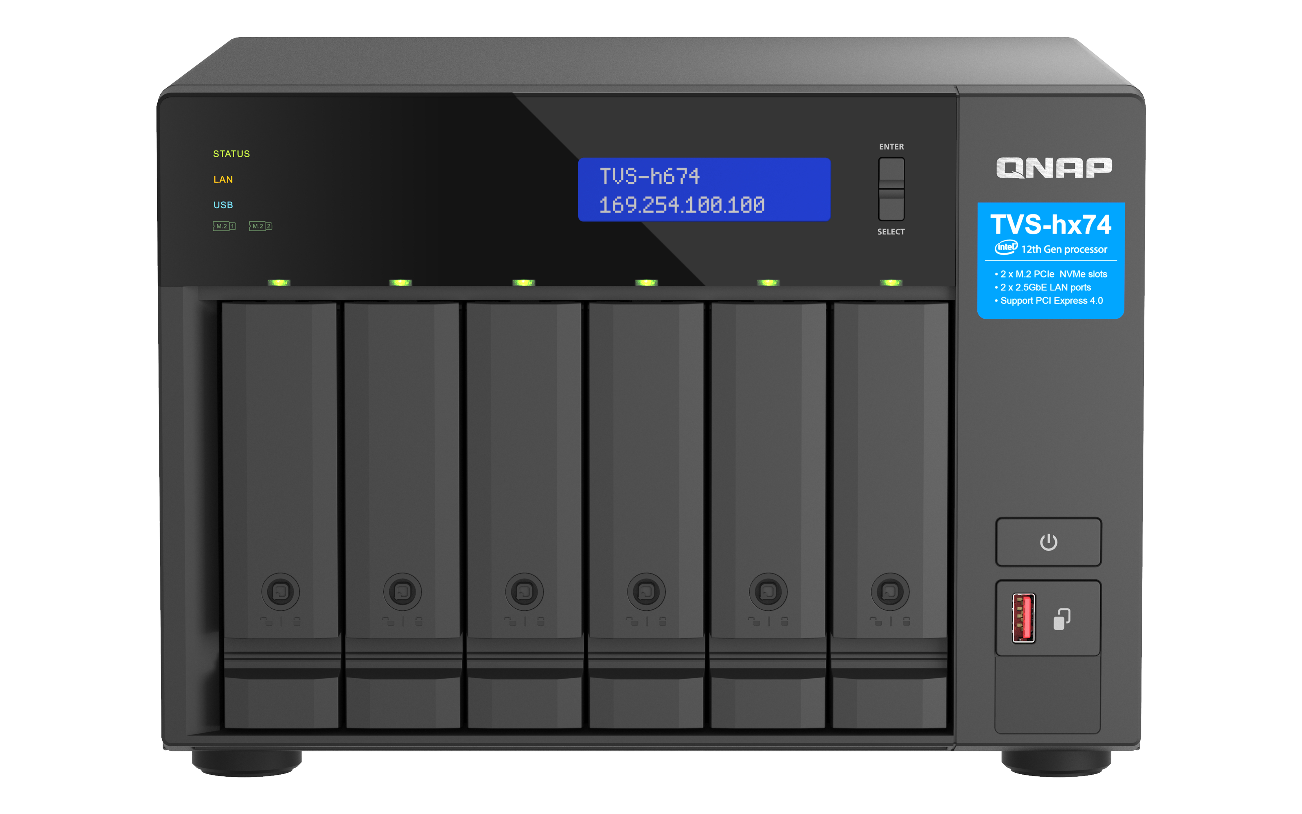 NAS Tower  Intel Core i5 -12400 - 32 GB - DDR4 - 6x 3.5 inch SATA