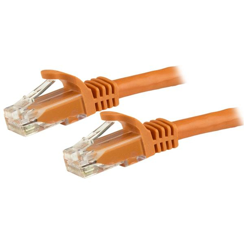 1.5 M CAT6 CABLE ORANGE SNAGLESS - 24 AWG COPPER WIRE