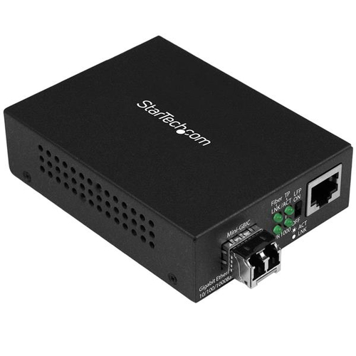 10/100/1000 ETHERNET NETWORK TO FIBER CONVERTER W/ SFP TRNCV