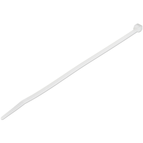 100 PACK 8 CABLE TIES -WHITE NYLON ZIP TIE WRAPS UL TAA