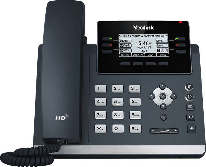 T42U - VoIP phone - 12 line - Dutch / International Firmware