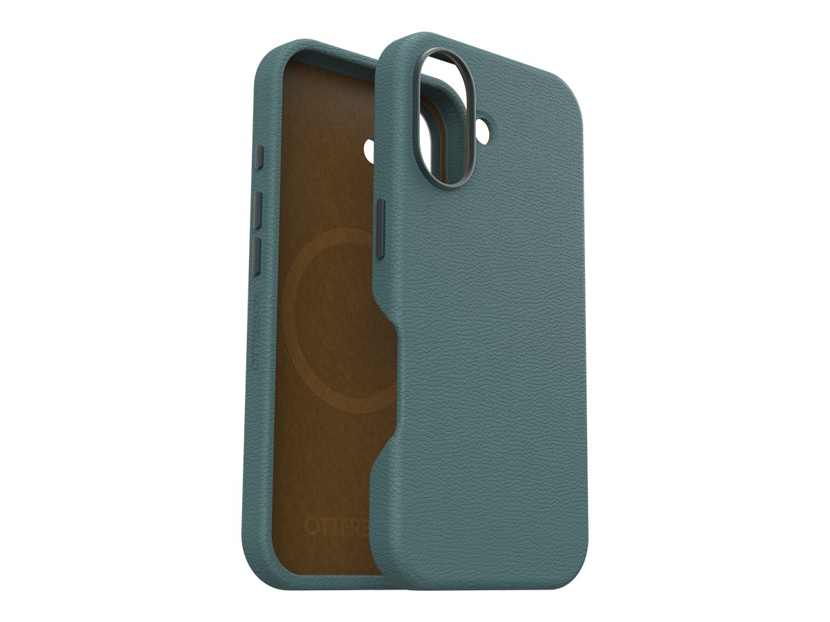 OtterBox Symmetry Series Cactus Leather MagSafe Case for iPhone 16 , Shockproof, Drop proof, Protective Thin Case, 3x Tested to Military Standard, Green