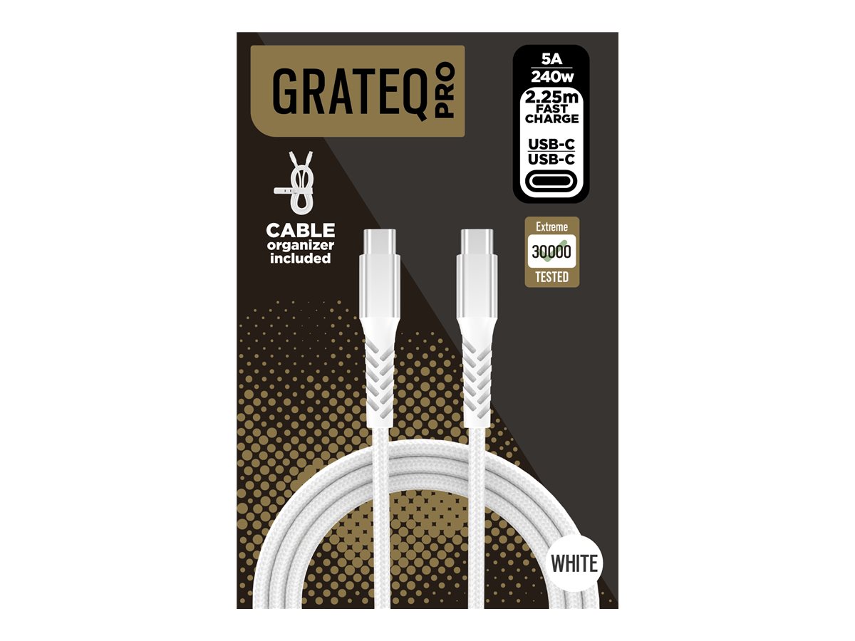 GRATEQ PRO USB-C - USB-C 240W CABLE 2.25M