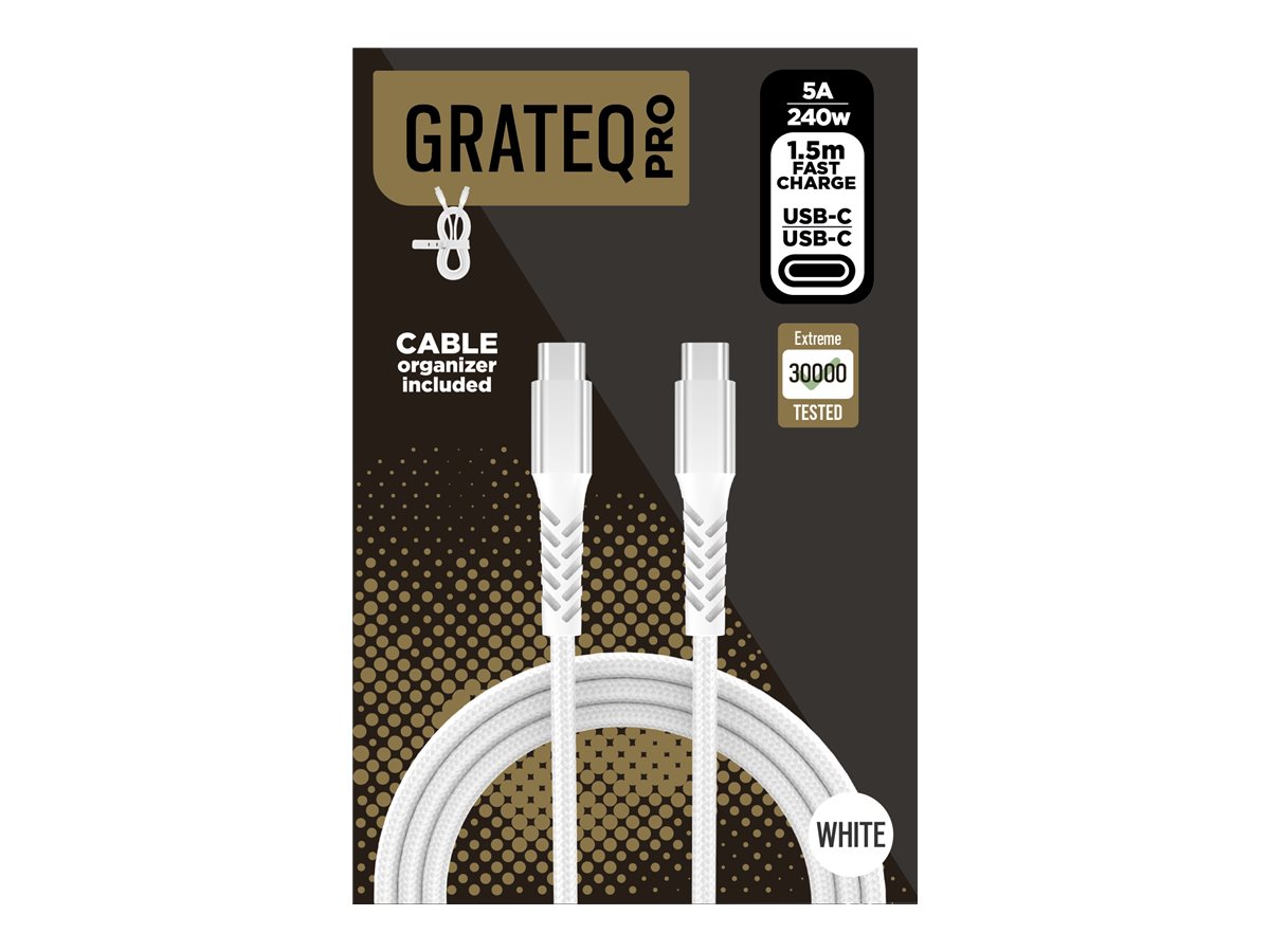 GRATEQ PRO USB-C - USB-C 100W CABLE 1.5M