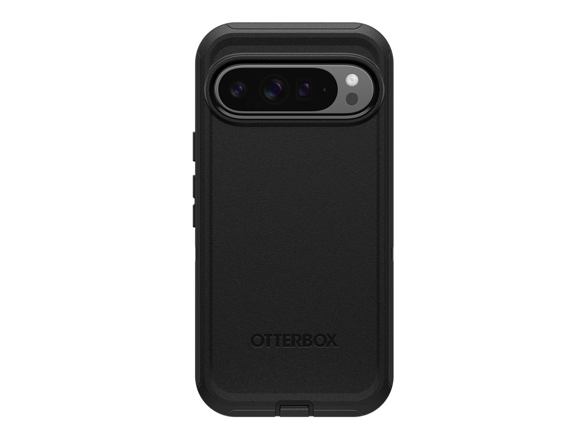 OtterBox Defender Case for Google Pixel 9 Pro XL, Shockproof, Drop Proof, Ultra-Rugged, Protective Case, 5x Tested to Military Standard, Black, Non-Retail Packaging