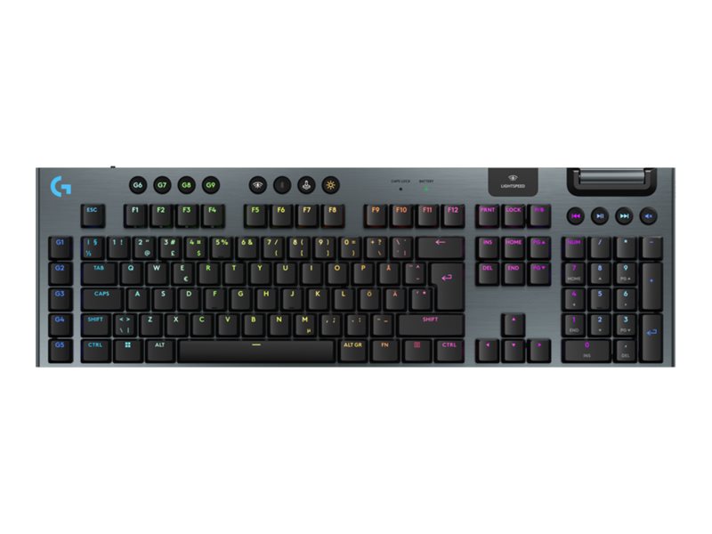 Logitech G G915 X - keyboard - gaming, LIGHTSPEED full size - black Input equipment